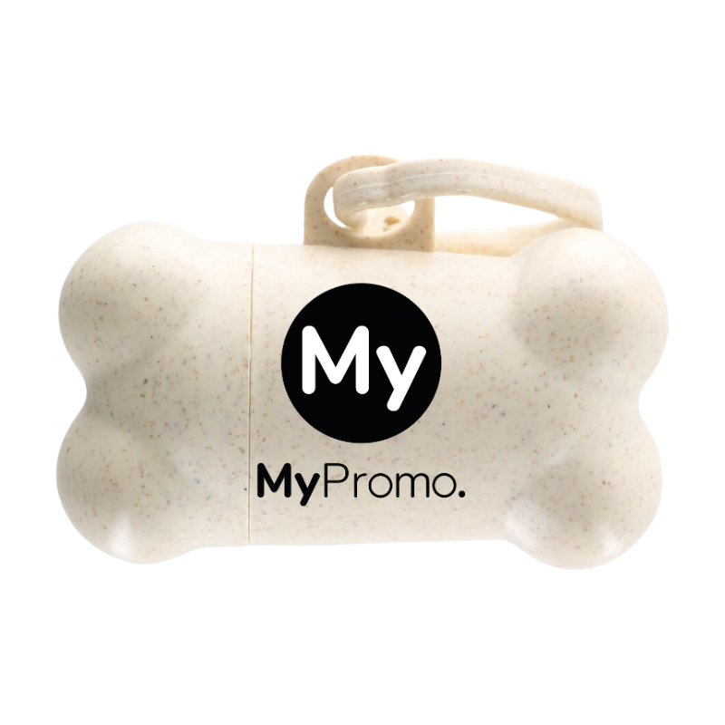 Dog waste bag dispenser | Wheat straw | Incl. 15 biodegradable bags Dog waste bag dispenser | Wheat straw | Incl. 15 biodegradable bags
